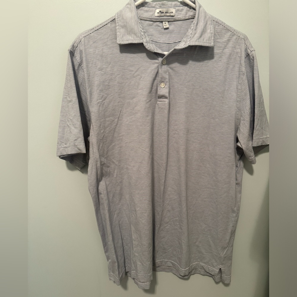 Men’s Peter Millar cotton polo striped size Medium